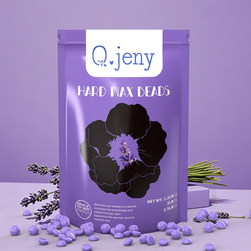 Q.jeny lavender formula wax beads for a gentle hair removal experience