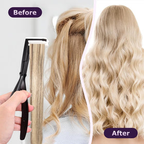 QKDS Ergonomic handle close-up indicates non-slip control during styling