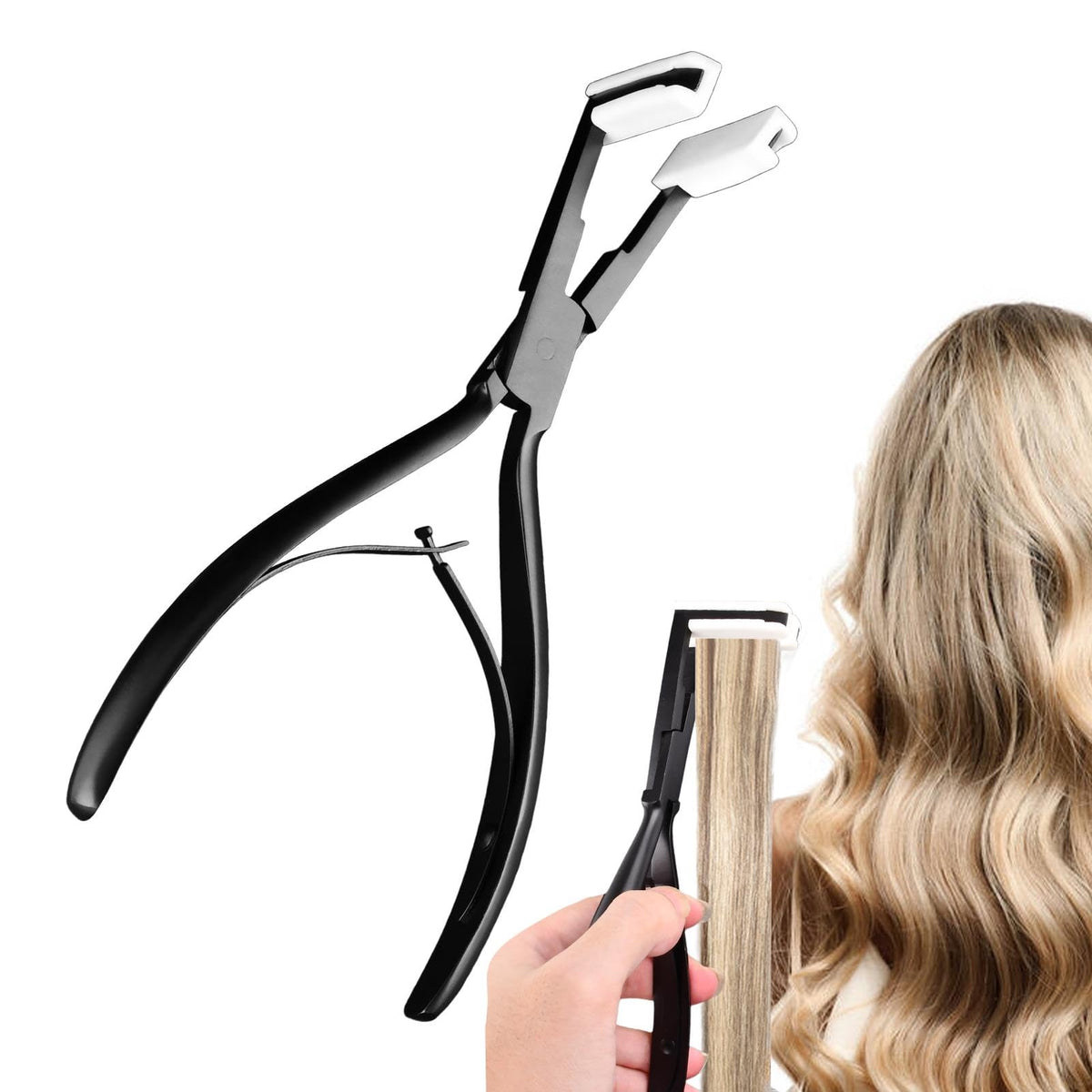 QKDS Tape In Extensions Plier front view for precise sealing and effortless application