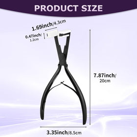 QKDS Tape In Extensions Plier side view highlights ergonomic design for comfortable use
