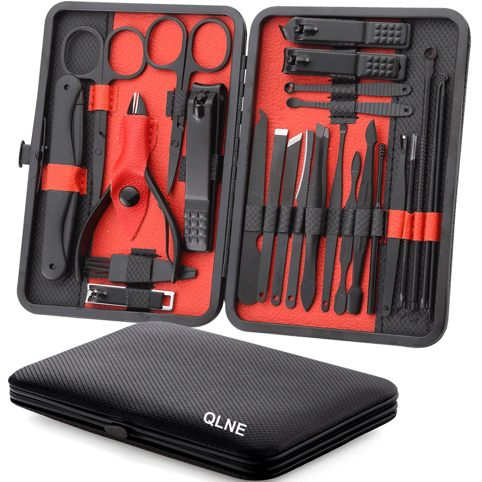 QLNE 25-in-1 nail care set for versatile at-home grooming