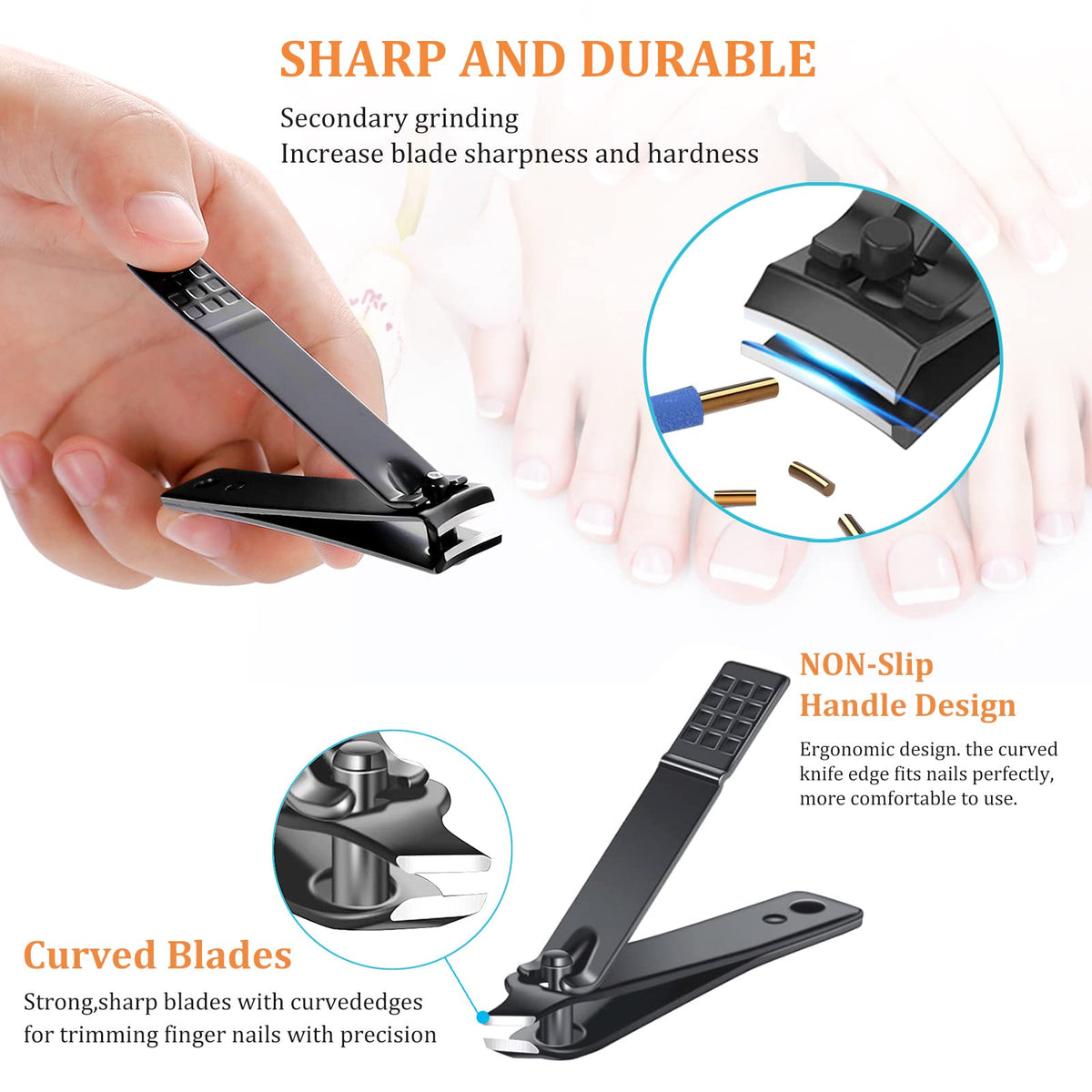 QLNE stainless steel nail clippers and tools deliver precise trimming