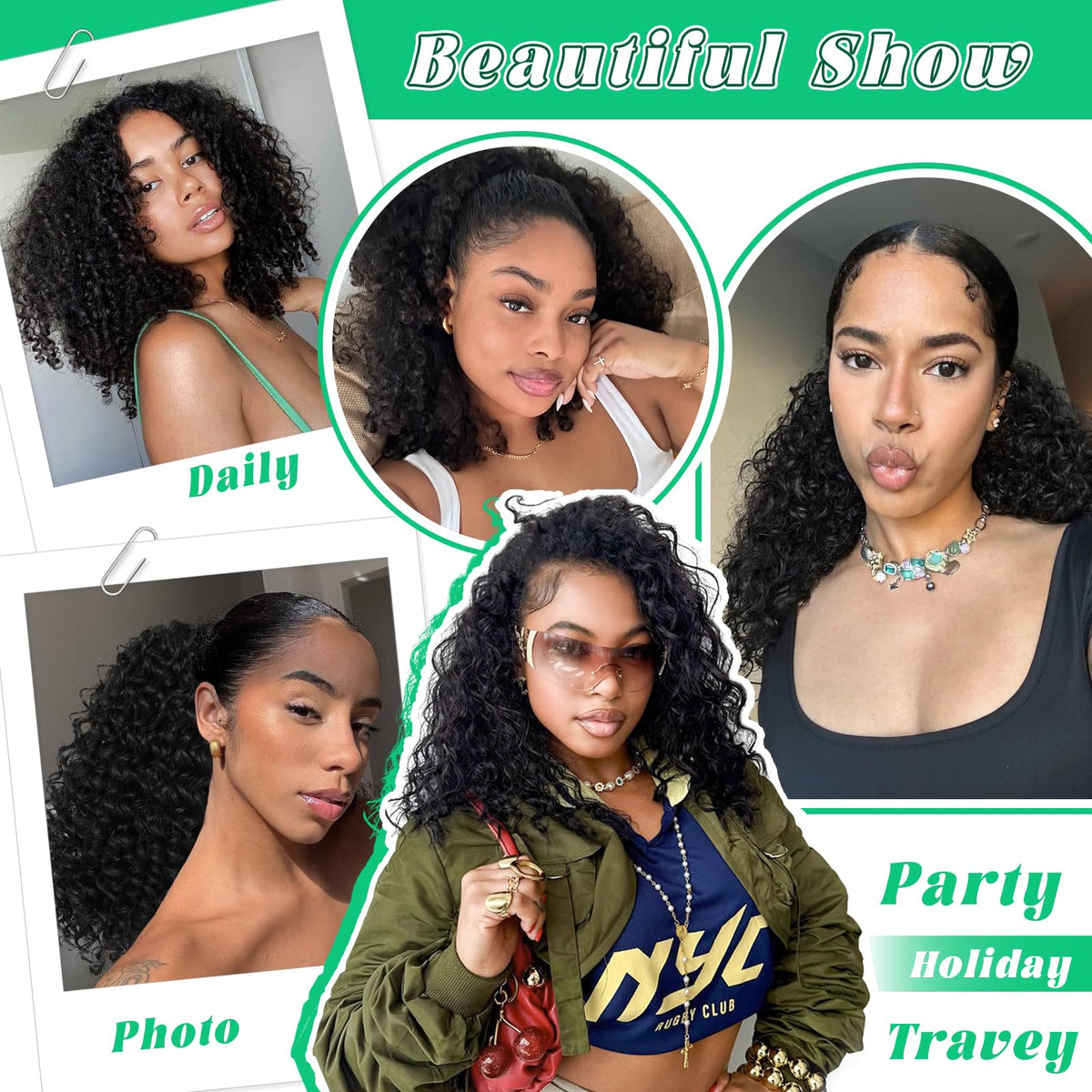 Qmaple Half Wig is a budget-friendly option for experimenting with looks