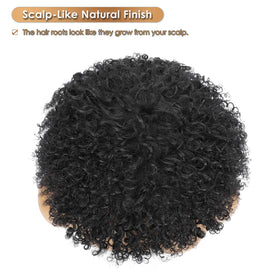 Qornex kinkycurly bob wig cap detail and comfort