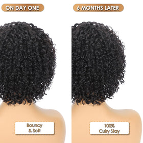 Qornex human hair wig can be washed, dyed, and restyled.