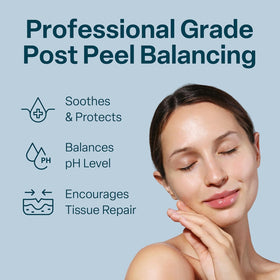 QRxLabs glycolic neutralizer bottle to halt peel action safely