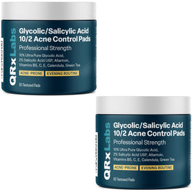 QRxLabs Glycolic/Salicylic pads 2PK – close-up for acne control routine.