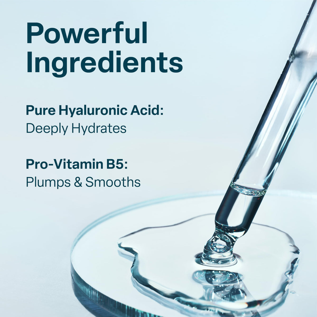 Close-up of texture of QRxLabs Hyaluronic Acid Serum