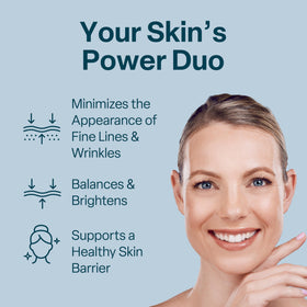 QRxLabs serum swirl close-up shows creamy texture for smooth application.