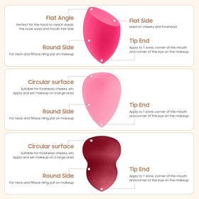 QSdywlyd olive-shaped sponge for contouring and control