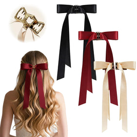 Qtaikong magnetic hair bow champagne clip adds subtle elegance with secure hold