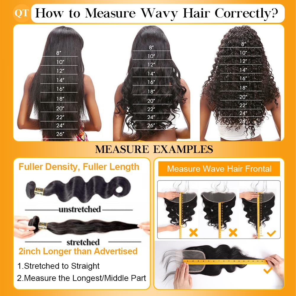 QTHAIR 18A Body Wave bundles dyed-ready option with rich color potential.
