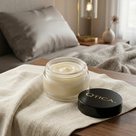 QTICA balm applied neatly on a nail for targeted conditioning.