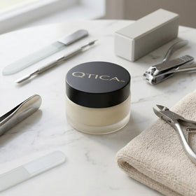 QTICA balm offers a subtle fragrance with quick absorption.