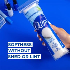 Q-tips Beauty Premium Cotton Rounds ideal for manicure prep and touchups.