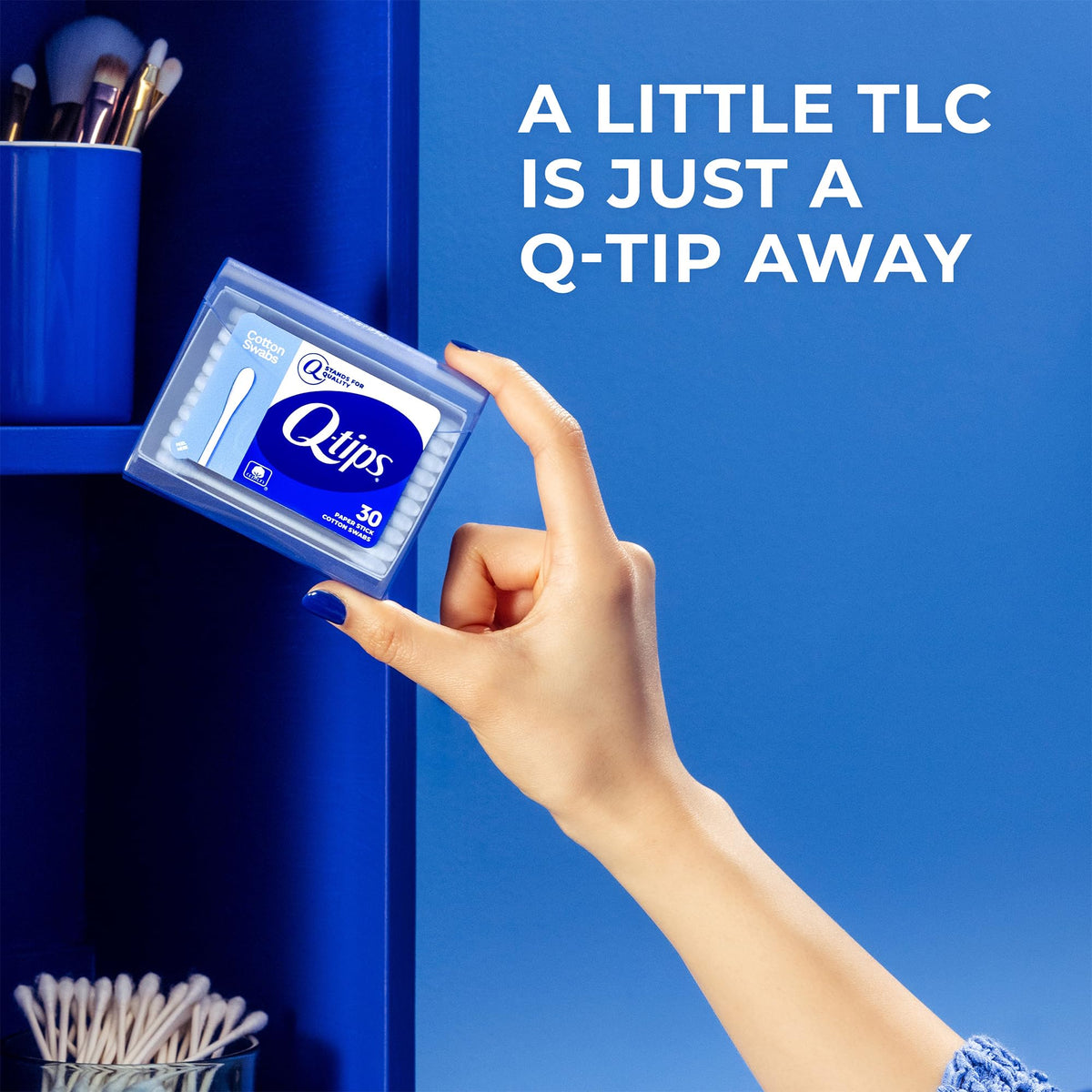 Q-tips Cotton Swabs hard-to-reach spots cleaning