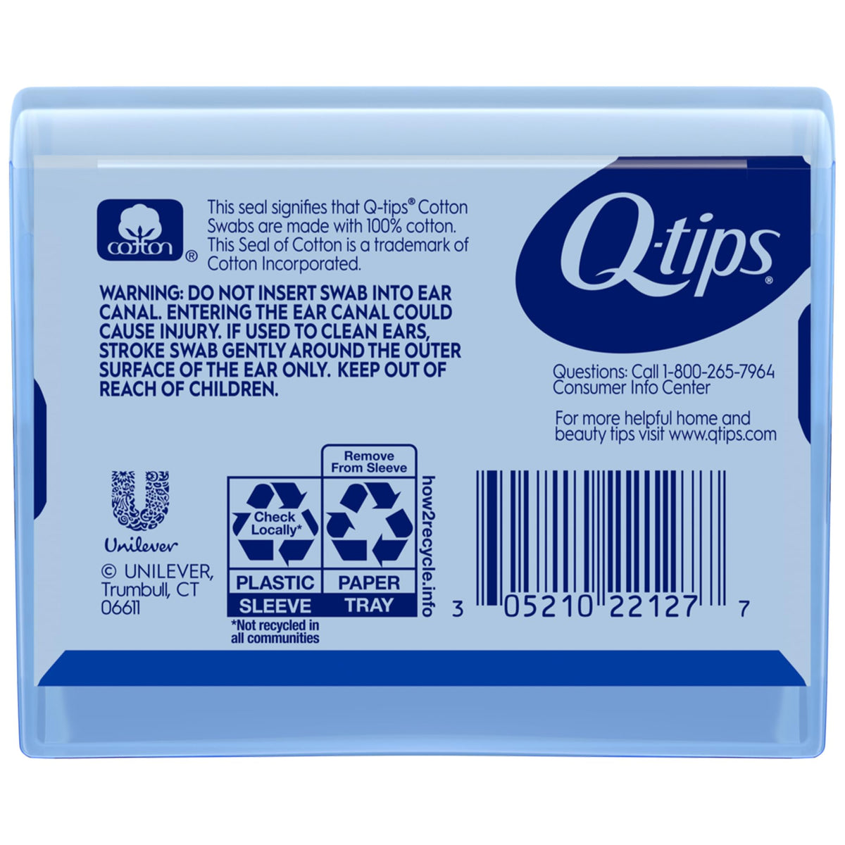Q-tips Cotton Swabs close-up soft tips for gentle use