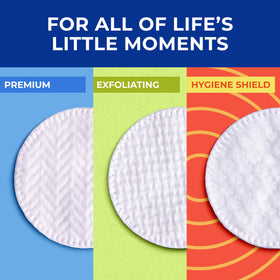 Q-tips Premium Cotton Rounds soft yet durable for everyday use