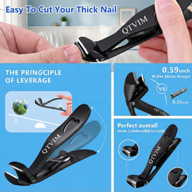 QTVIM heavy-duty nail clippers serve daily grooming needs.