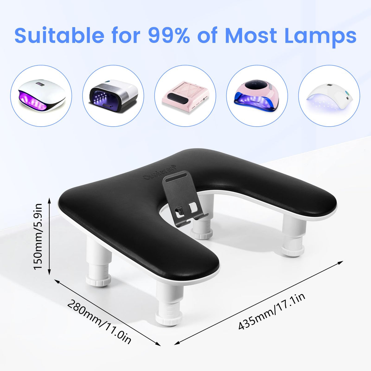 Quaferen Arm Rest ergonomic foam cushion for long manicures