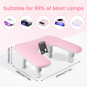 Quaferen Arm Rest silicone slip pads keep the workstation steady on any surface.