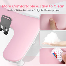 Quaferen Arm Rest tool-free setup saves time between clients.