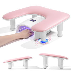 Quaferen Big Arm Rest for Nails Tech with ergonomic 15° angle for comfort during sessions.