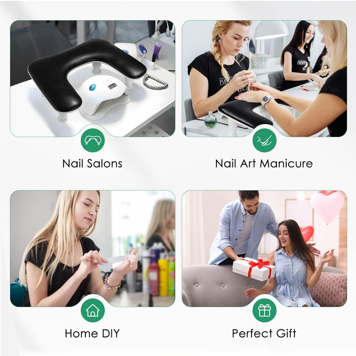 Quaferen easy assembly nail rest allows quick setup
