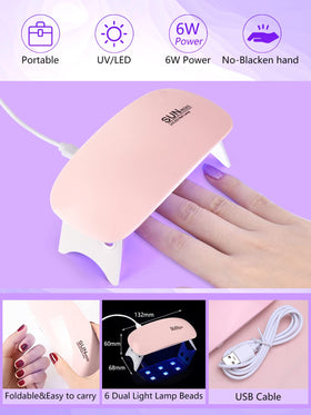 Quaferen must-have nail-art tools kit keeps items organized in a portable bag.