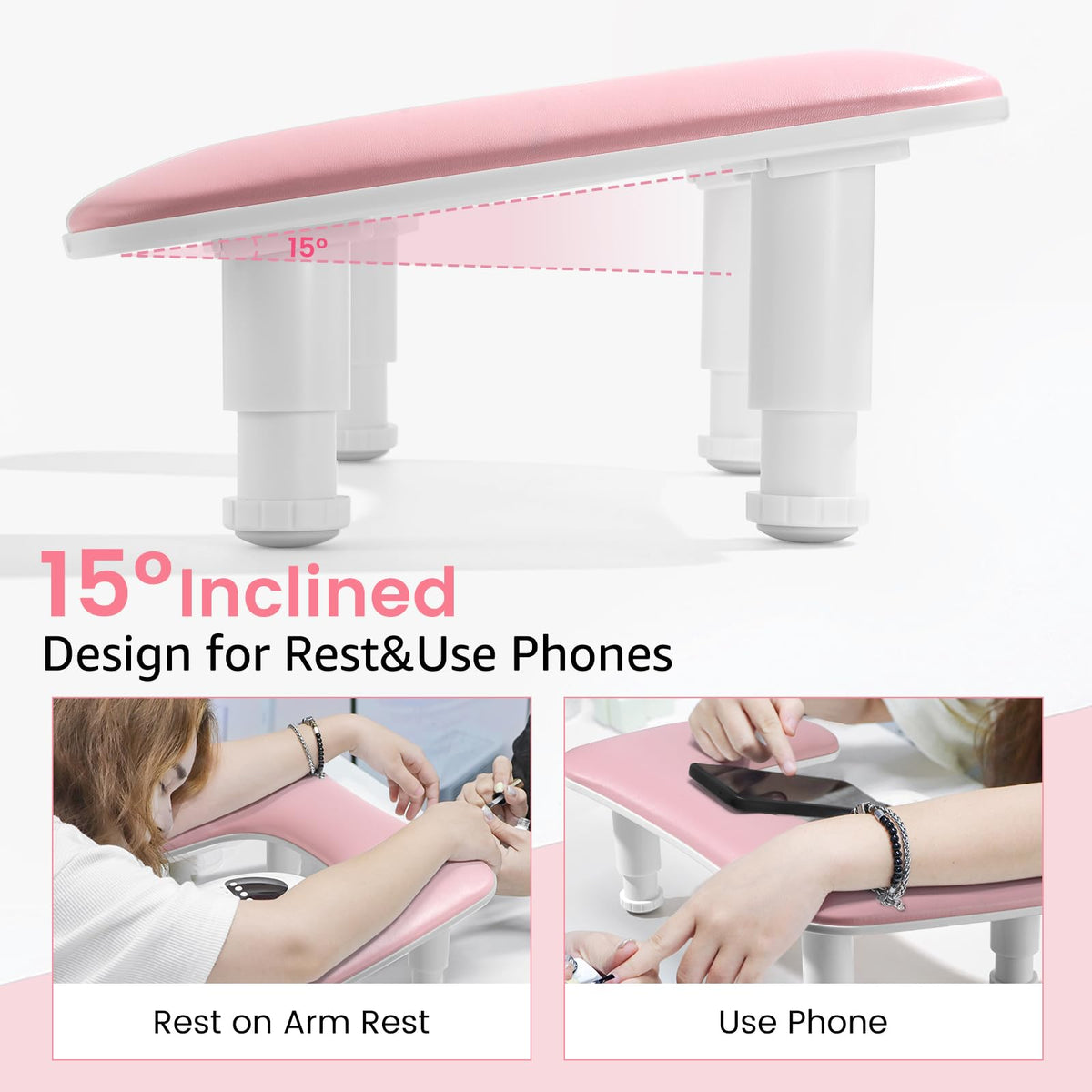 Quaferen 2nd-gen adjustable legs arm rest enabling quick height customization.