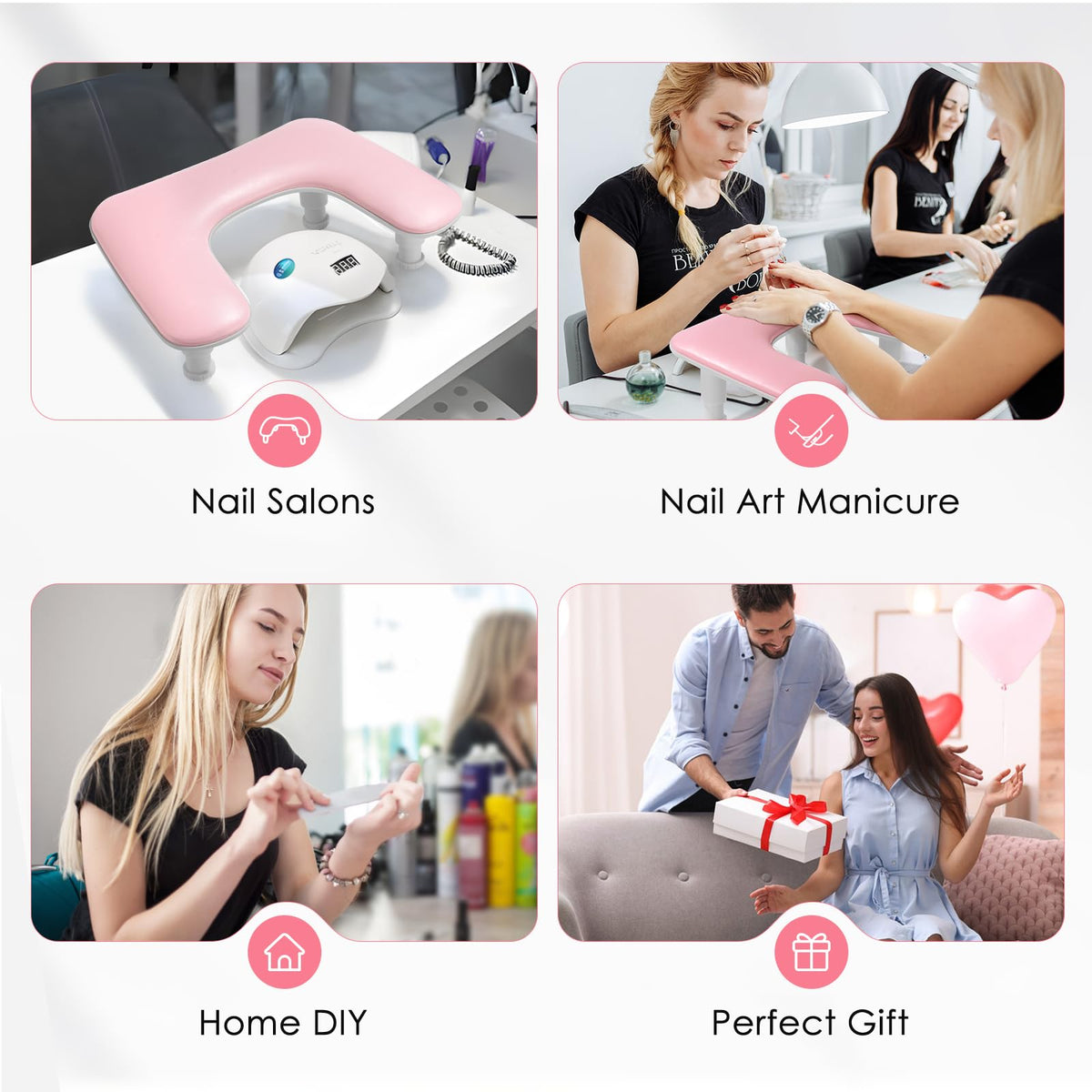 Gift-ready packaging suitable for nail enthusiasts on special occasions.