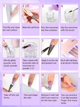 Quaferen practice finger helps beginners practice nail applications safely.
