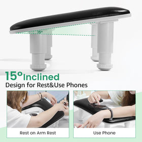 Quaferen U shaped nail rest pillow offers ergonomic support during sessions