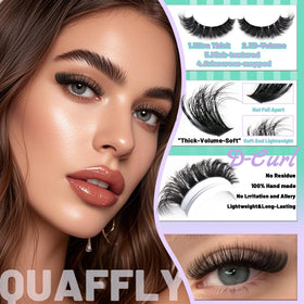 QUAFFLY Mascara shield keeps glue lines clean during application.
