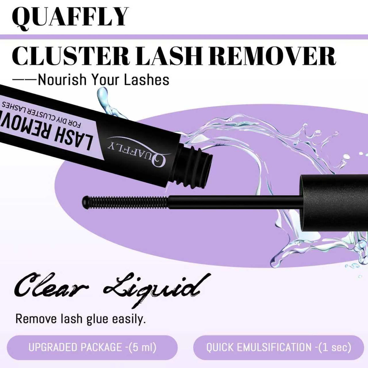 QUAFFLY Lash curler with remover for smooth application