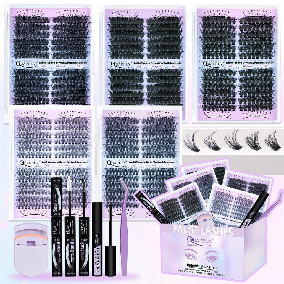 QUAFFLY Lash Extension Kit 30D density for natural daily wear