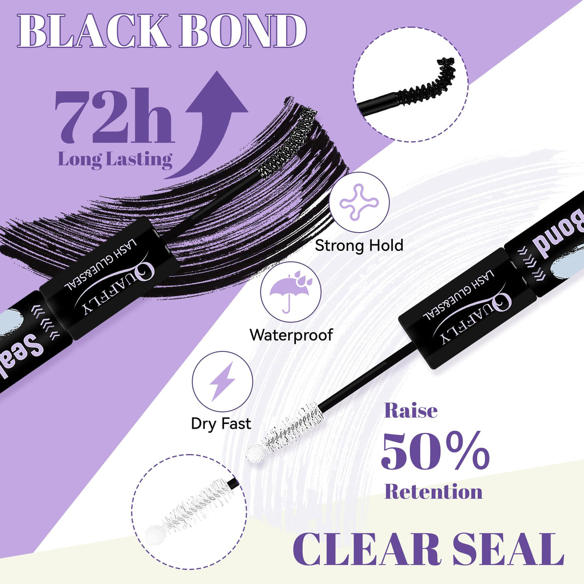 QUAFFLY Precision tweezers for accurate lash placement