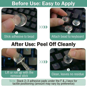 Quafochi calculator keyboard bubbles protect calculator keys during use.