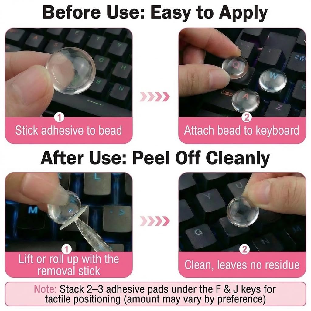 Quafochi crystal-clear design enhances key readability in any angle.