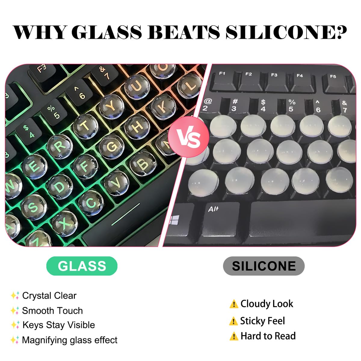 Quafochi no-residue reusable adhesive keeps keys covered cleanly.