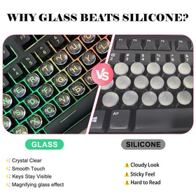 Quafochi no-residue reusable adhesive keeps keys covered cleanly.