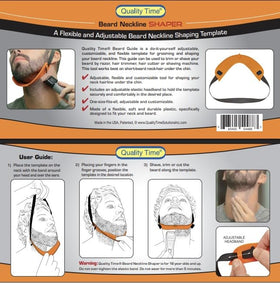 Quality Time beard shaping kit 3D engraved guides for durability