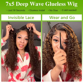 QUANDIAN 7x5 HD lace front demonstrating seamless scalp realism