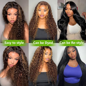 QUANDIAN long-lasting wig designed for durable wear with proper care