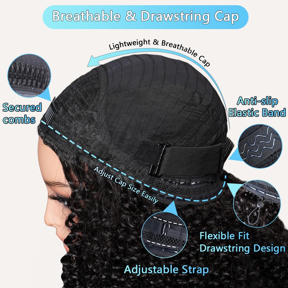 QUANDIAN flip-over half wig in 10 seconds for fast style changes.
