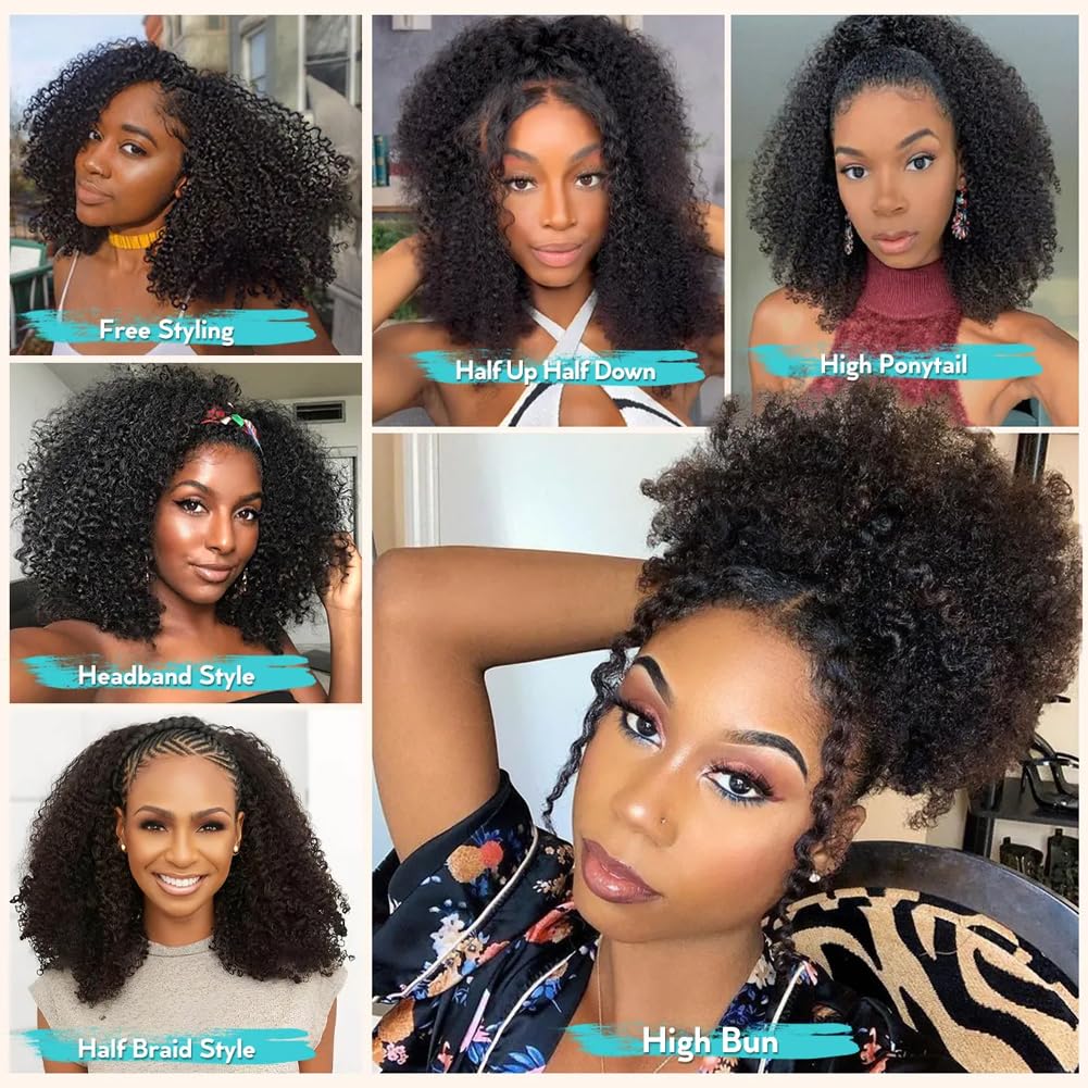 QUANDIAN flip-over wig in action demonstrates quick, glue-free styling