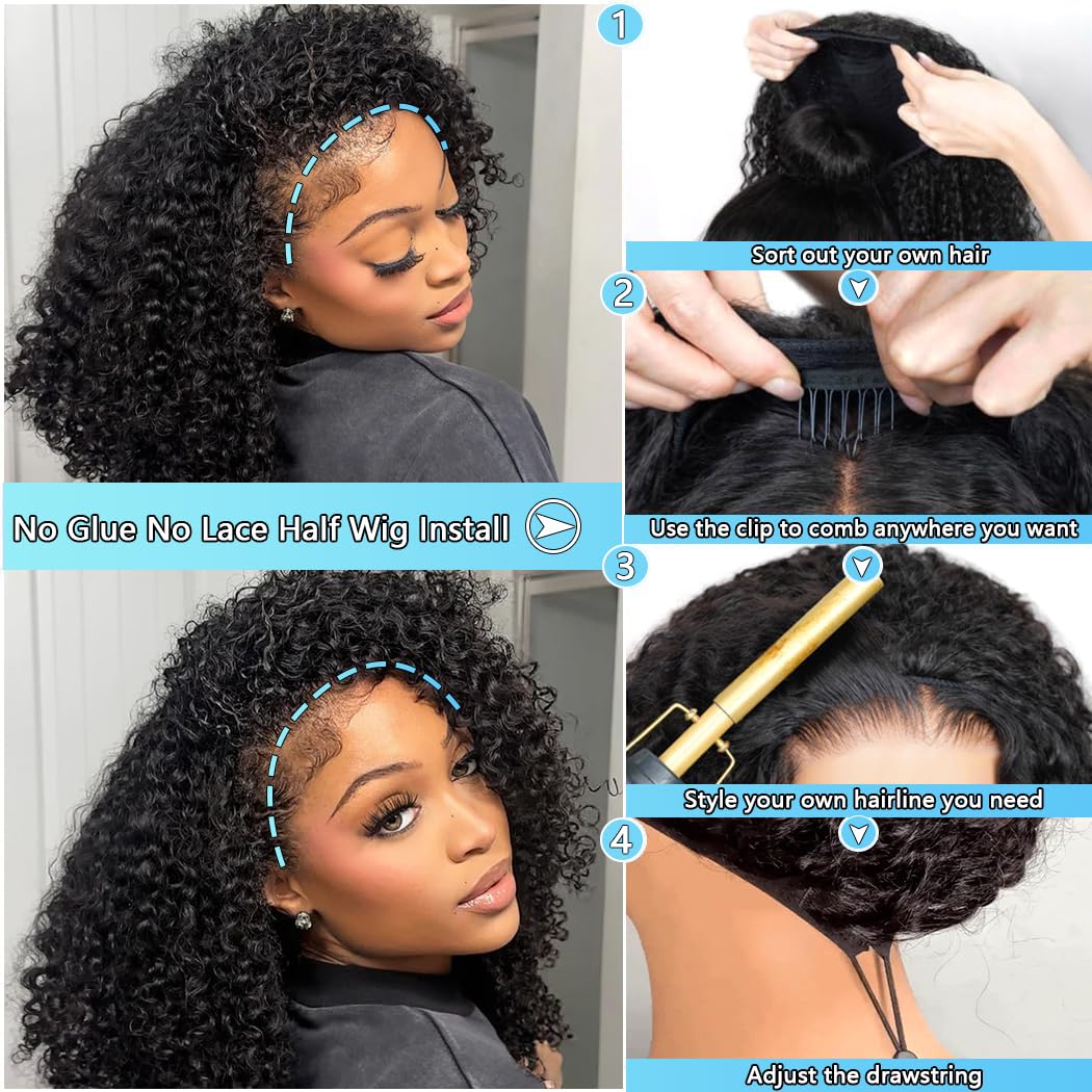 QUANDIAN invisible hairline wig highlights realistic edge and no visible seams