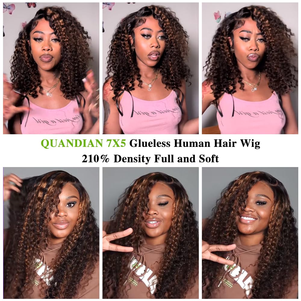 QUANDIAN lace front with multiple parting options for easy styling
