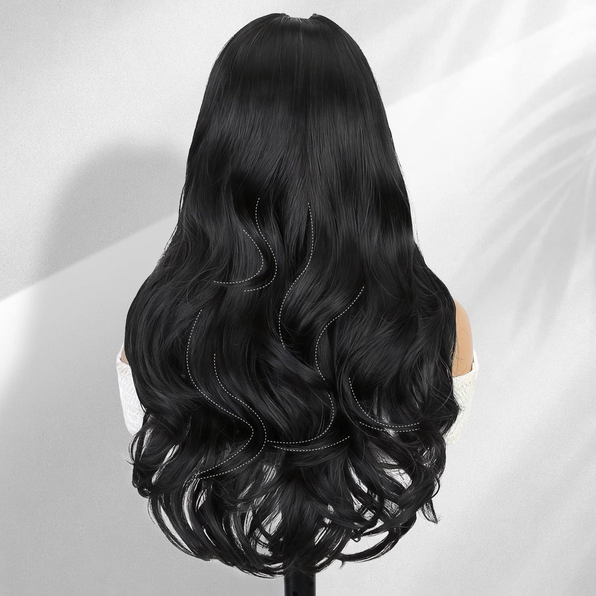 Quantum Love Curly U Part Wig 22in closeup curls highlighting texture and softness.
