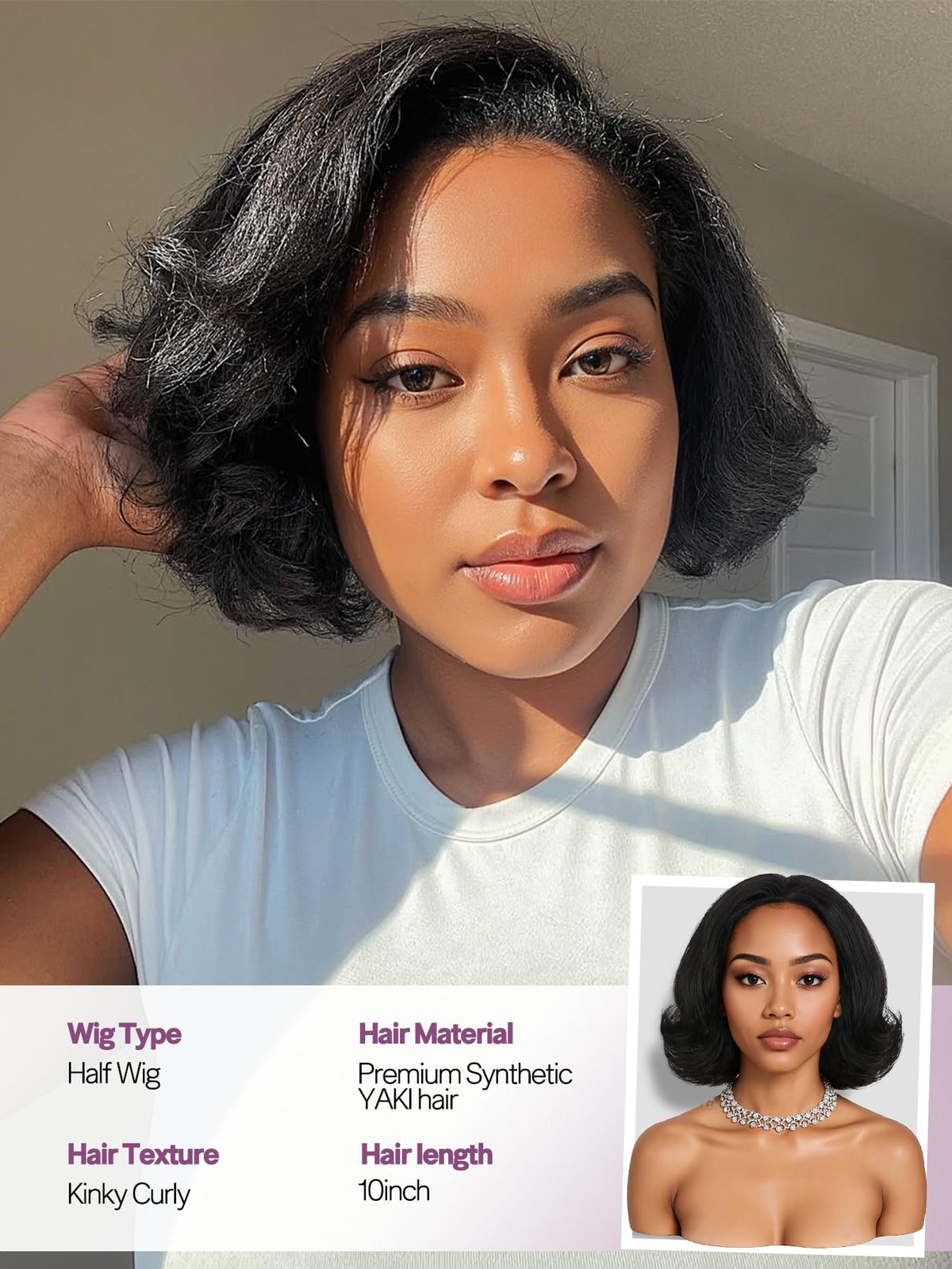 Quantum Love heat-resistant synthetic fiber wig stays smooth and durable